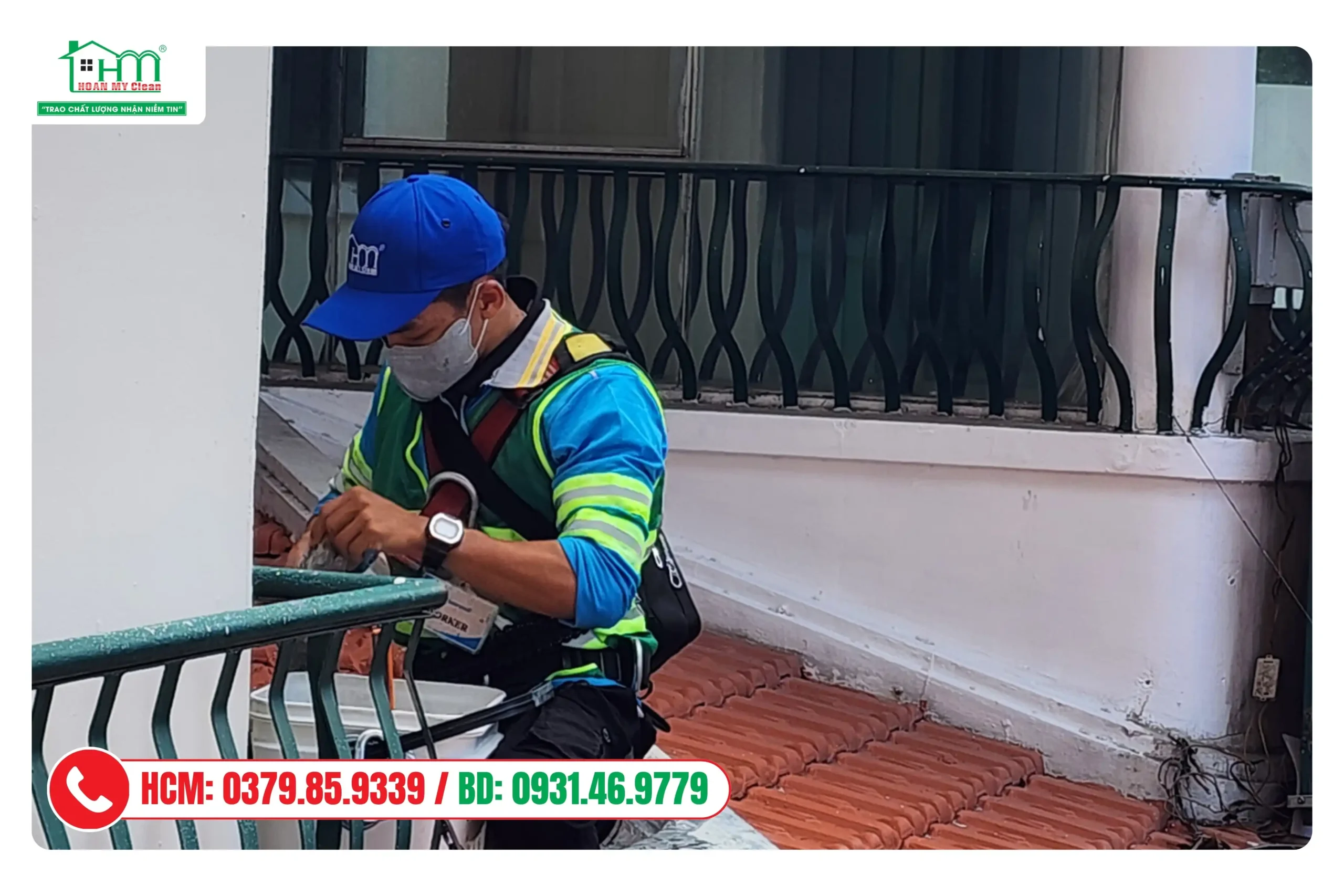 vệ sinh kính tòa nhà cao tầng