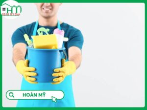 Dịch vụ cung cấp nhân viên tạp vụ tòa nhà chuyên nghiệp uy tín của Hoàn Mỹ Clean tại sảnh lớn văn phòng